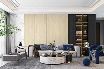 衡水轻奢风格-客厅