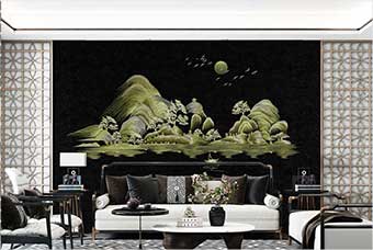 衡水森佰汇航空纤维墙咔（湖光山色）